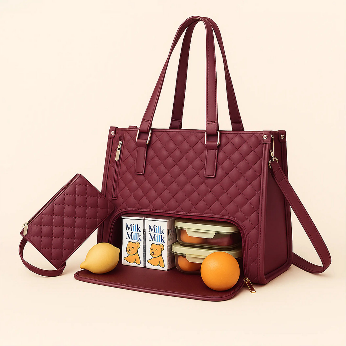 The Vault Tote - Mulberry Kiss