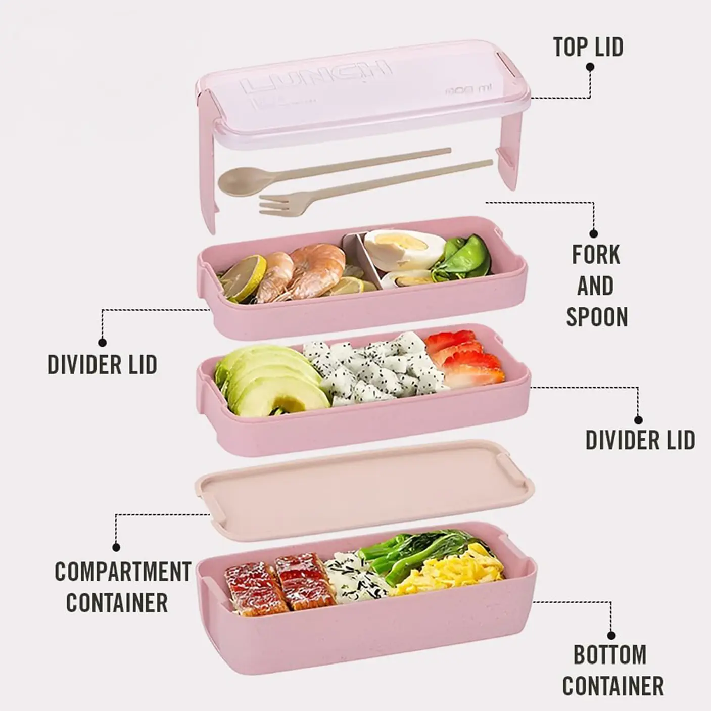 Bento Three - Strawberry Glaze