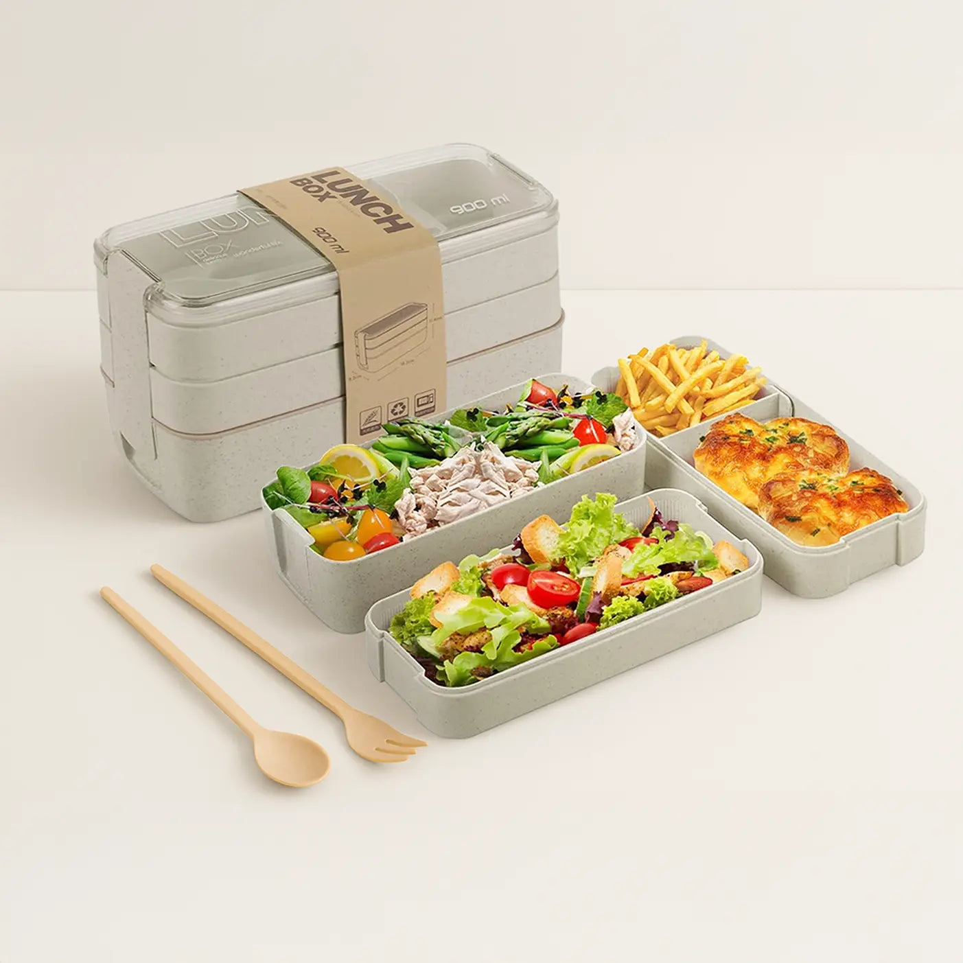 Bento Three - Coconut Clay