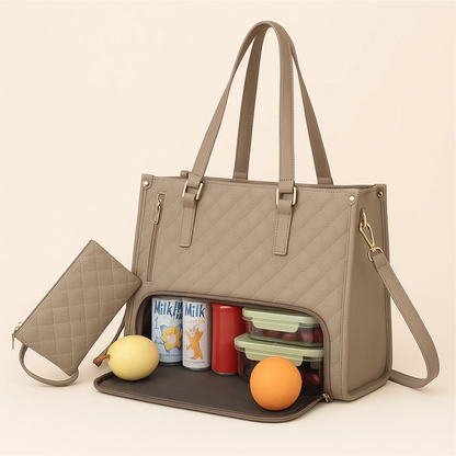 The Vault Tote - Mocha Blush