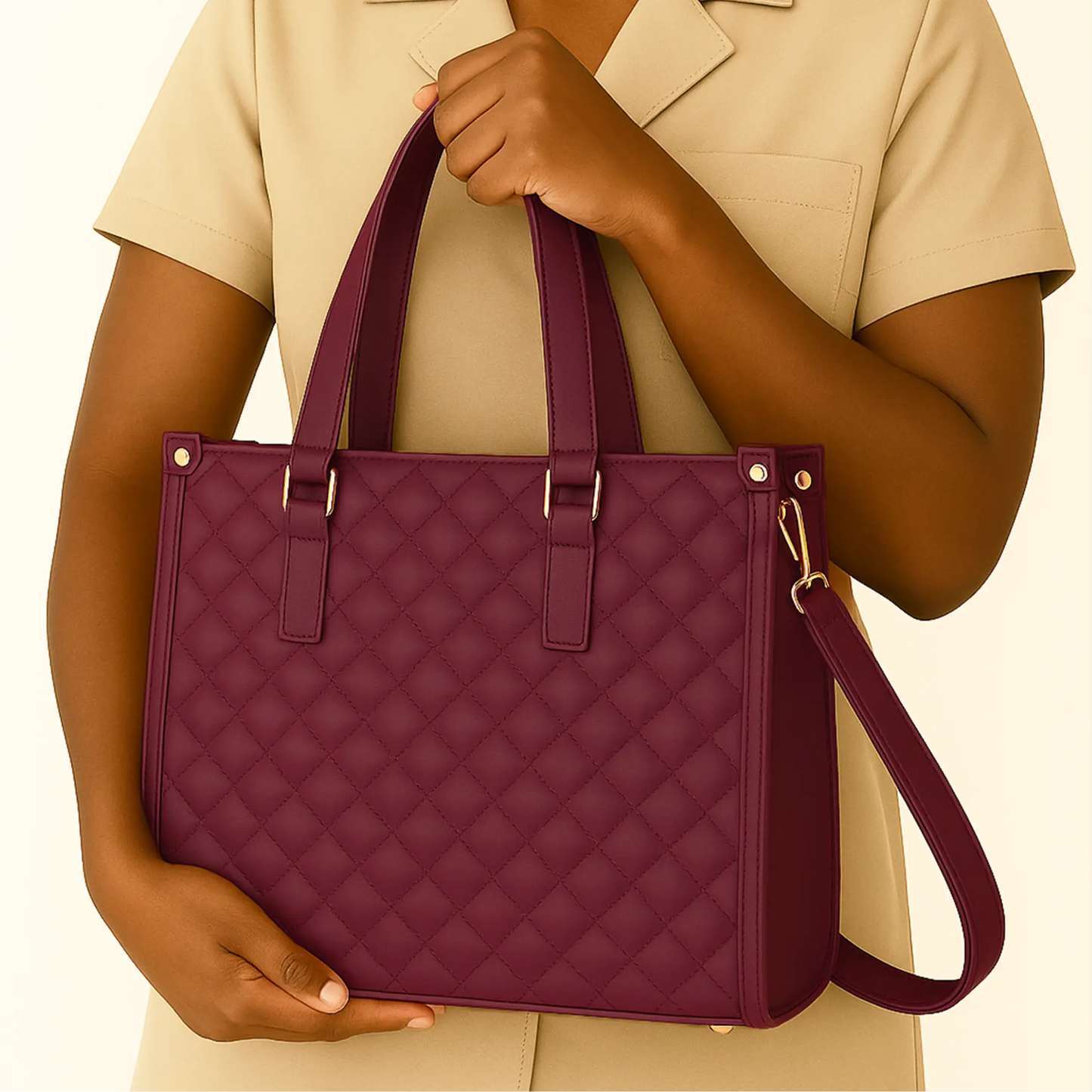 The Vault Tote - Mulberry Kiss